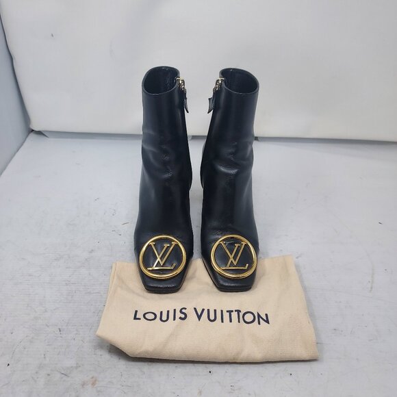 Louis Vuitton LV Madeleine Black Leather Ankle Boot - Picture 8 of 14
